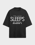 Black t-shirt with white text on a light gray background WITH AUTOMOTIVE QUOTE